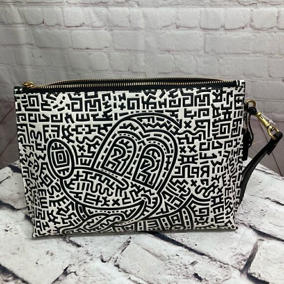 Disney Mickey Mouse X Keith Haring Academy Pouch Limited edition NWT - Picture 1 of 10